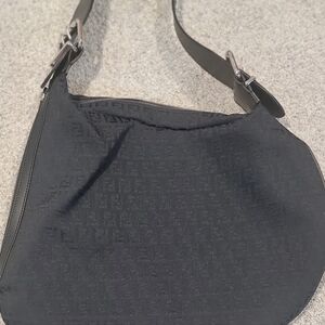 Black Fendi Zucca Oyster bag.